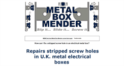 Desktop Screenshot of metalboxmender.com